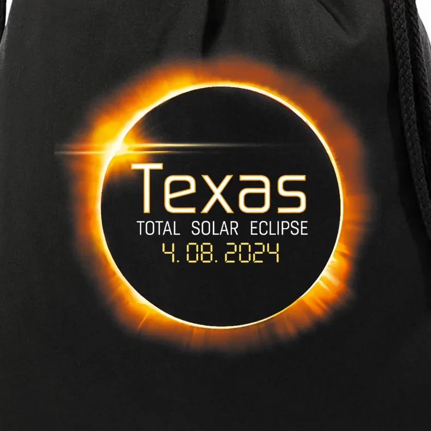 2024 Solar Eclipse Texas Usa Totality Gift Drawstring Bag