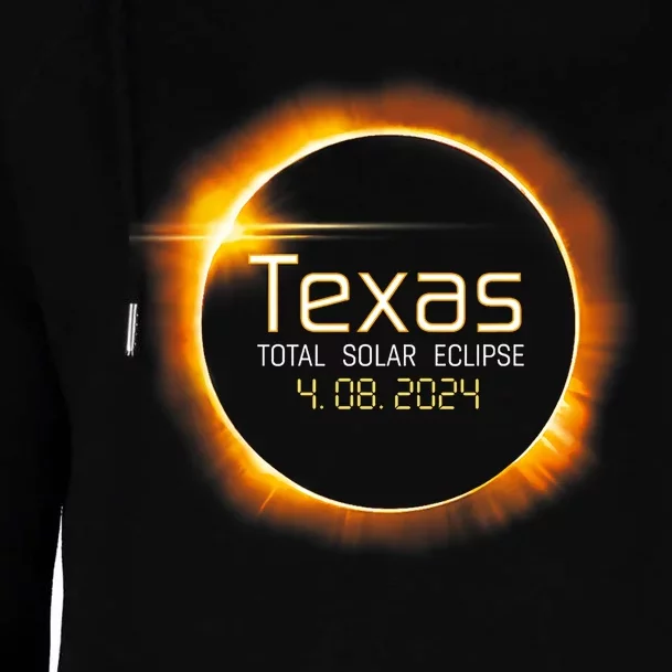 2024 Solar Eclipse Texas Usa Totality Gift Womens Funnel Neck Pullover Hood