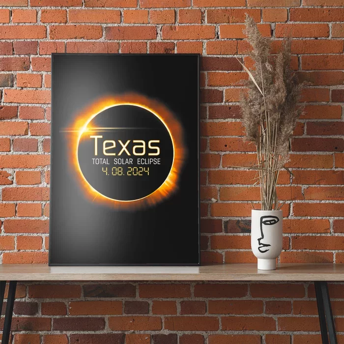 2024 Solar Eclipse Texas Usa Totality Gift Poster