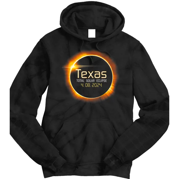 2024 Solar Eclipse Texas Usa Totality Gift Tie Dye Hoodie