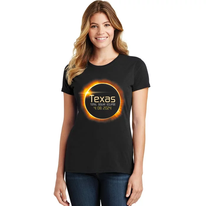 2024 Solar Eclipse Texas Usa Totality Gift Women's T-Shirt