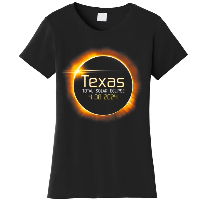 2024 Solar Eclipse Texas Usa Totality Gift Women's T-Shirt