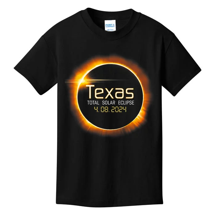 2024 Solar Eclipse Texas Usa Totality Gift Kids T-Shirt