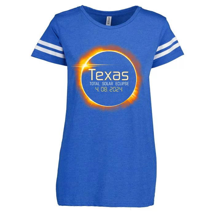 2024 Solar Eclipse Texas Usa Totality Gift Enza Ladies Jersey Football T-Shirt