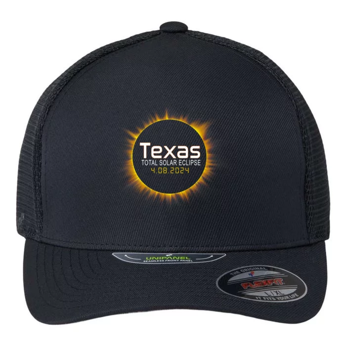 2024 Solar Eclipse Texas Usa Flexfit Unipanel Trucker Cap