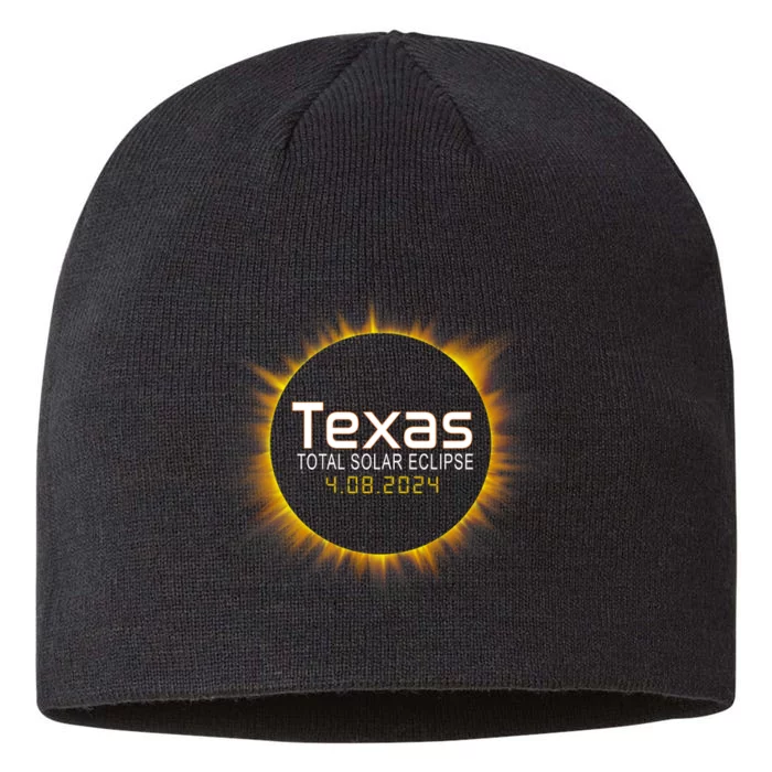 2024 Solar Eclipse Texas Usa 8 1/2in Sustainable Knit Beanie