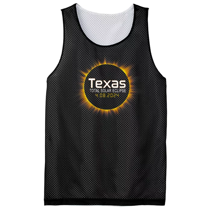 2024 Solar Eclipse Texas Usa Mesh Reversible Basketball Jersey Tank