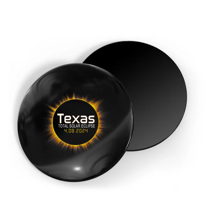 2024 Solar Eclipse Texas Usa Magnet