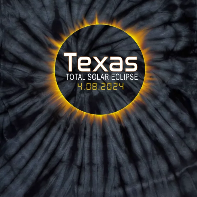 2024 Solar Eclipse Texas Usa Tie-Dye T-Shirt