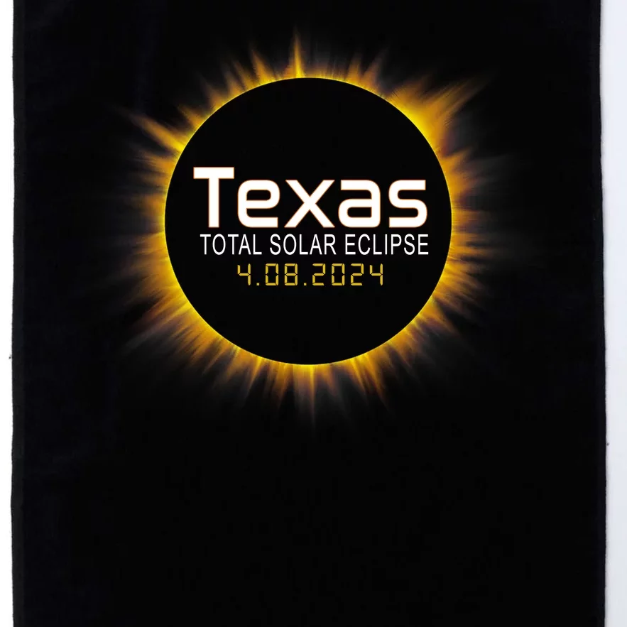 2024 Solar Eclipse Texas Usa Platinum Collection Golf Towel