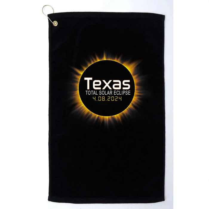 2024 Solar Eclipse Texas Usa Platinum Collection Golf Towel