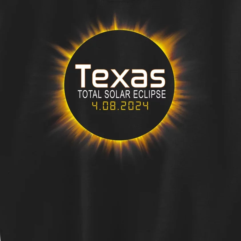 2024 Solar Eclipse Texas Usa Kids Sweatshirt