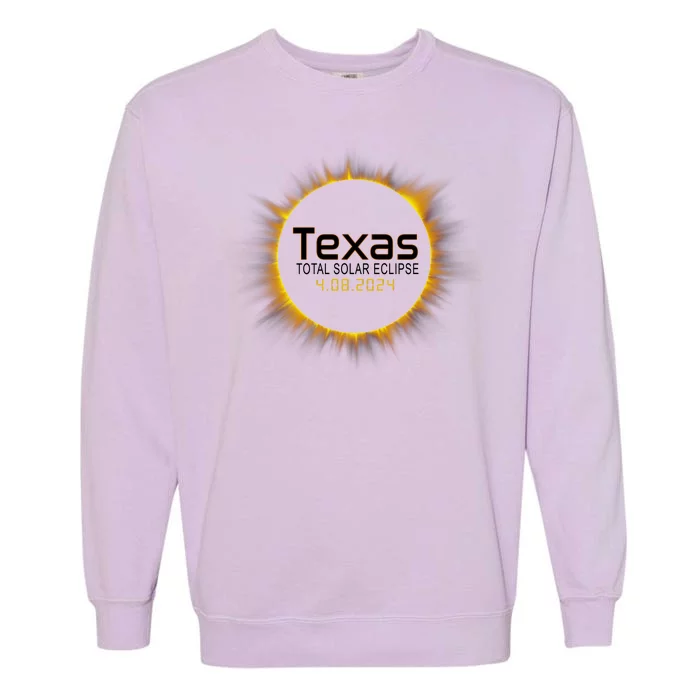 2024 Solar Eclipse Texas Usa Garment-Dyed Sweatshirt