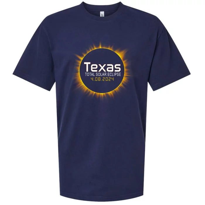 2024 Solar Eclipse Texas Usa Sueded Cloud Jersey T-Shirt