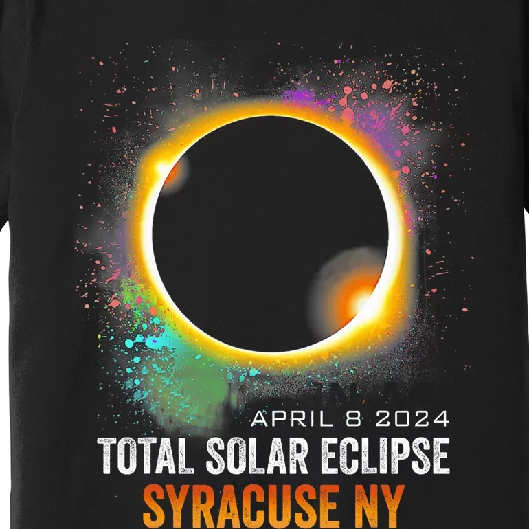 2024 Solar Eclipse Syracuse Ny Usa Totality April 8 2024 Premium T-Shirt
