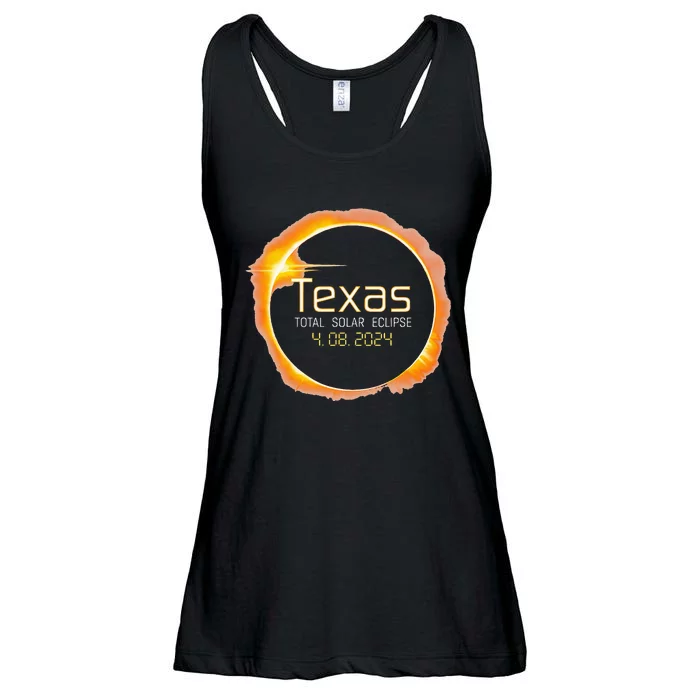 2024 Solar Eclipse Texas USA Totality Ladies Essential Flowy Tank