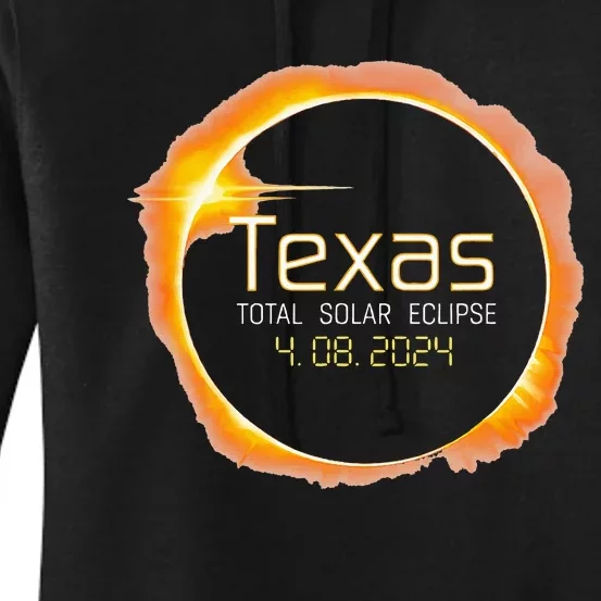 2024 Solar Eclipse Texas USA Totality Women's Pullover Hoodie