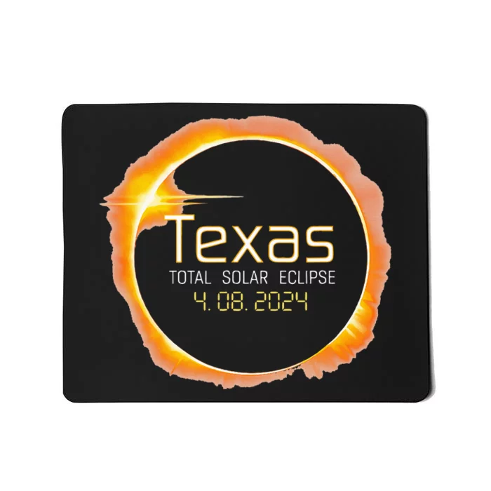 2024 Solar Eclipse Texas USA Totality Mousepad