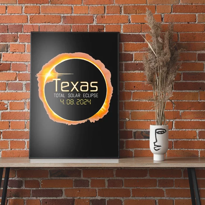 2024 Solar Eclipse Texas USA Totality Poster