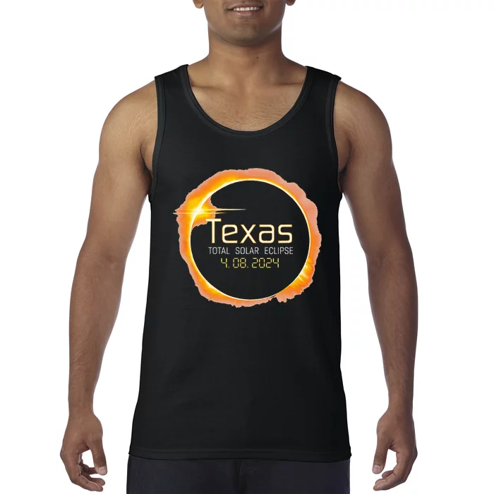 2024 Solar Eclipse Texas USA Totality Tank Top