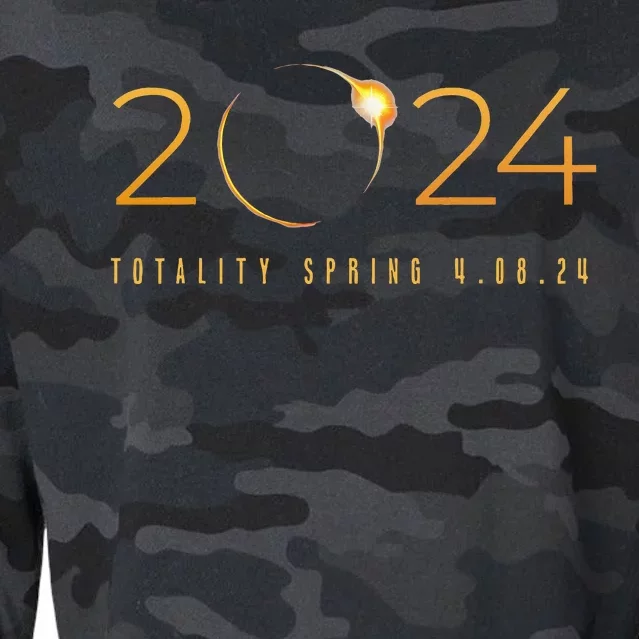 2024 Solar Eclipse American Totality Spring 4.08.24 Cropped Pullover Crew