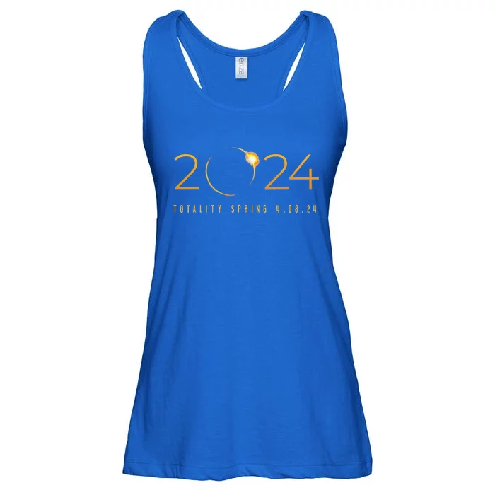 2024 Solar Eclipse American Totality Spring 4.08.24 Ladies Essential Flowy Tank