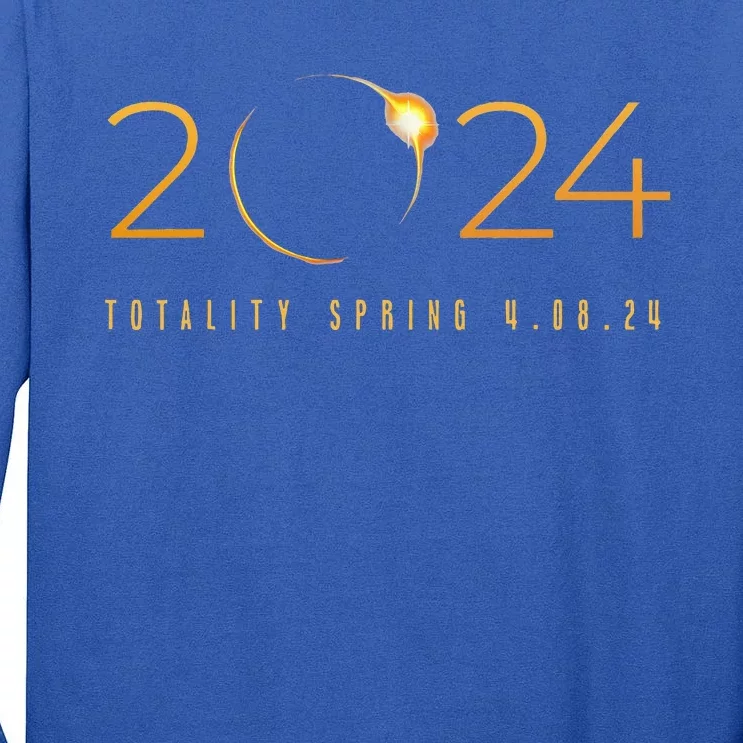 2024 Solar Eclipse American Totality Spring 4.08.24 Tall Long Sleeve T-Shirt