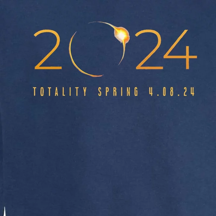 2024 Solar Eclipse American Totality Spring 4.08.24 Garment-Dyed Sweatshirt