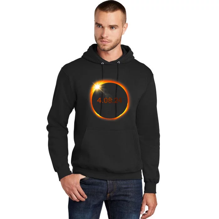 2024 Solar Eclipse American Totality Spring 4.08.24 Tall Hoodie