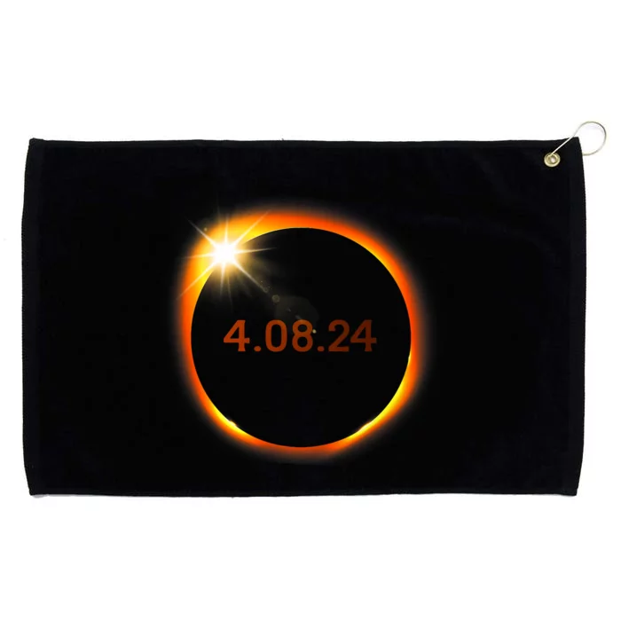 2024 Solar Eclipse American Totality Spring 4.08.24 Grommeted Golf Towel