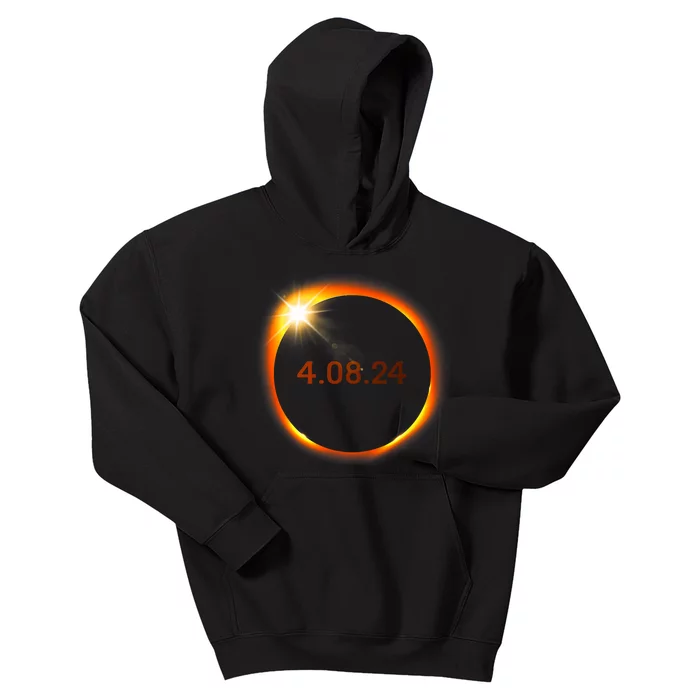 2024 Solar Eclipse American Totality Spring 4.08.24 Kids Hoodie