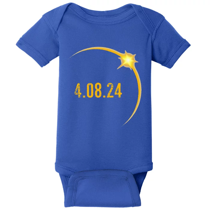 2024 Solar Eclipse American Totality Spring 4.08.24 Baby Bodysuit