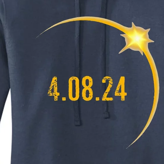 2024 Solar Eclipse American Totality Spring 4.08.24 Women's Pullover Hoodie