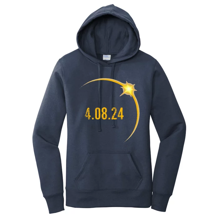 2024 Solar Eclipse American Totality Spring 4.08.24 Women's Pullover Hoodie