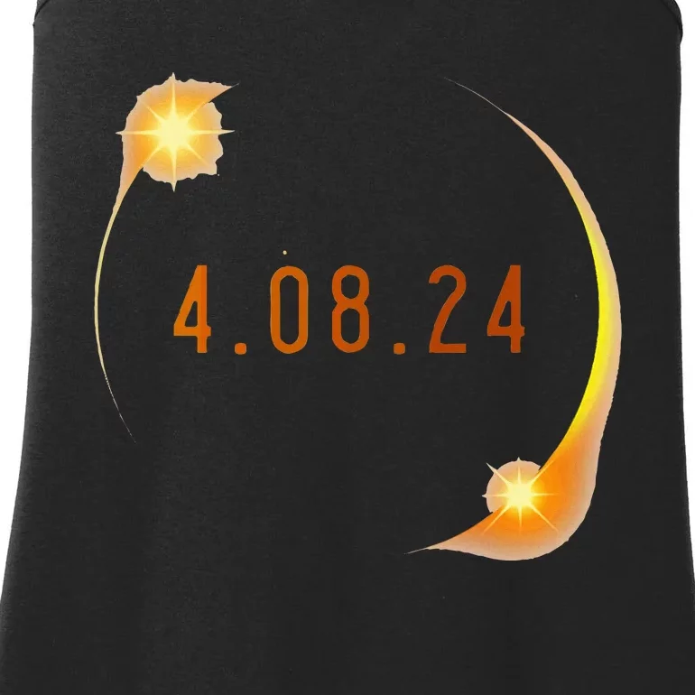 2024 Solar Eclipse American Totality Spring 4.08.24 Ladies Essential Tank