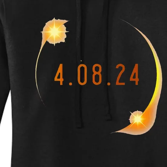 2024 Solar Eclipse American Totality Spring 4.08.24 Women's Pullover Hoodie