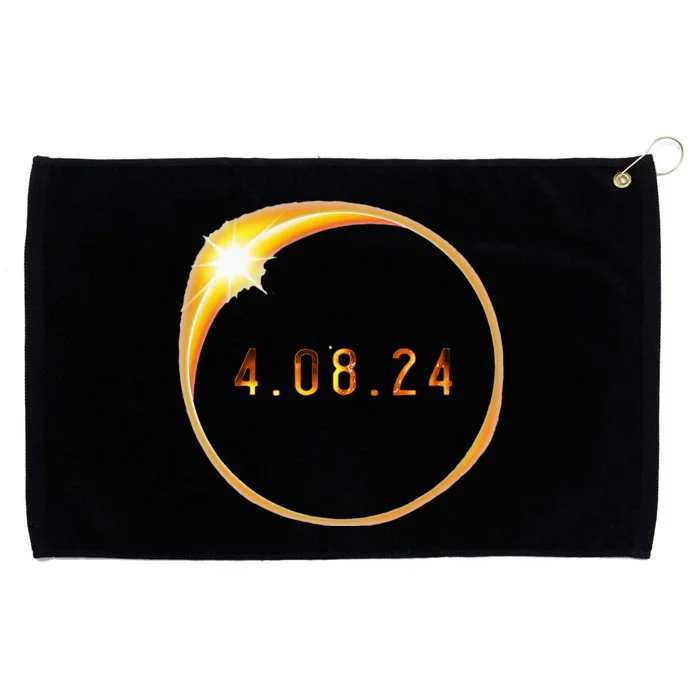 2024 Solar Eclipse American Totality Spring 4.08.24 Grommeted Golf Towel