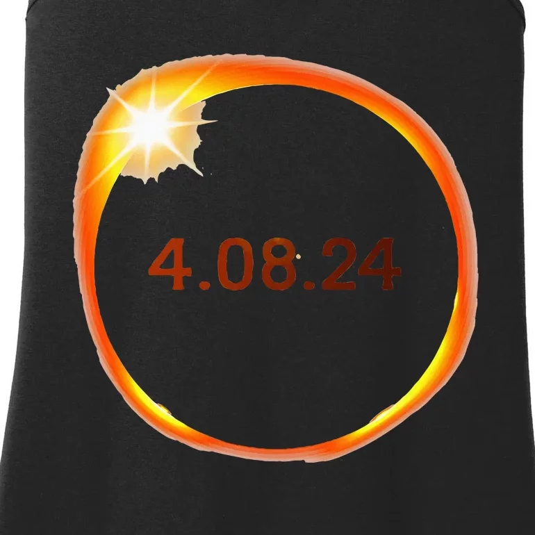 2024 Solar Eclipse American Totality Spring 4.08.24 Ladies Essential Tank