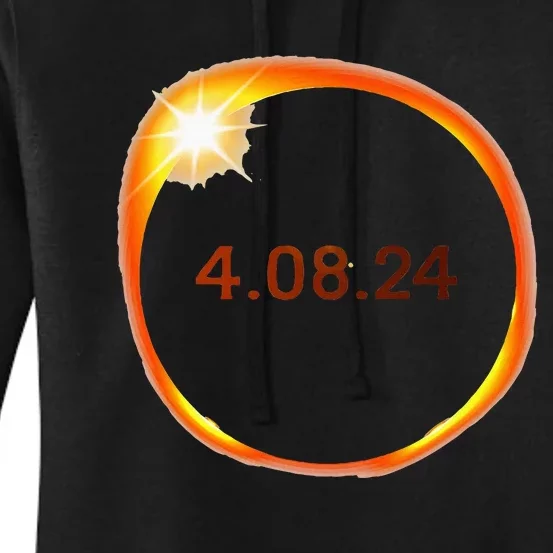 2024 Solar Eclipse American Totality Spring 4.08.24 Women's Pullover Hoodie