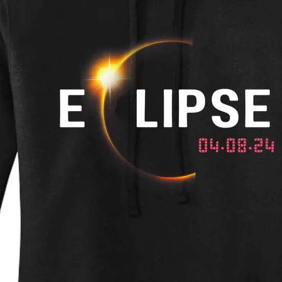 2024 Solar Eclipse 2024 04.08.24 Eclipse Women's Pullover Hoodie