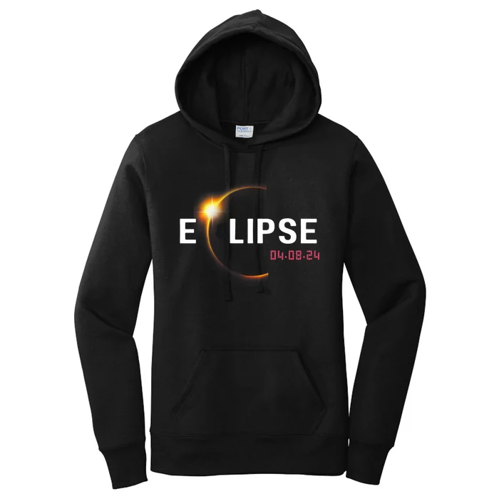 2024 Solar Eclipse 2024 04.08.24 Eclipse Women's Pullover Hoodie