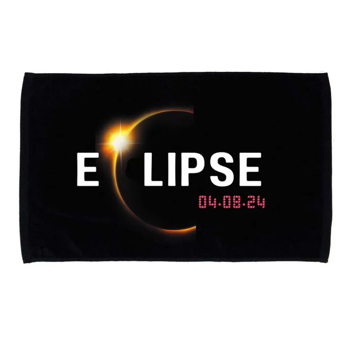 2024 Solar Eclipse 2024 04.08.24 Eclipse Microfiber Hand Towel