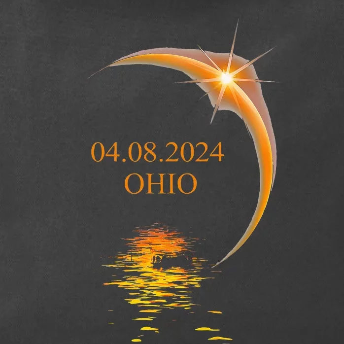 2024 Solar Eclipse Ohio Usa Totality Zip Tote Bag