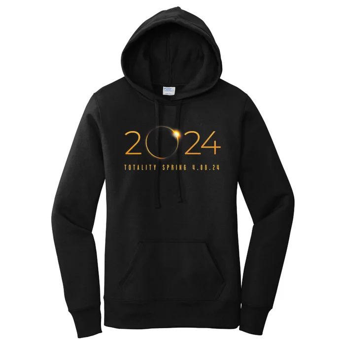 2024 Solar Eclipse American Totality Spring 4.08.24 Gift Women's Pullover Hoodie