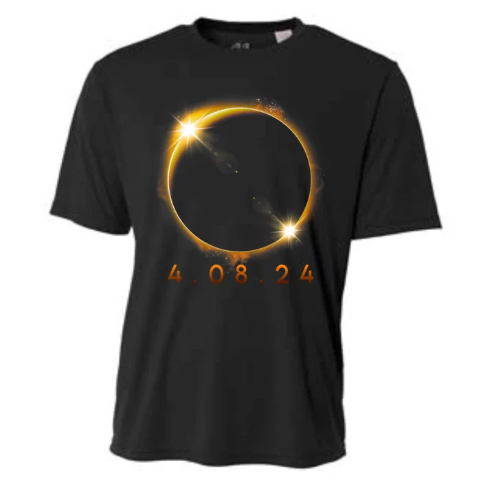 2024 Solar Eclipse 2024 040824 Eclipse Cooling Performance Crew T-Shirt