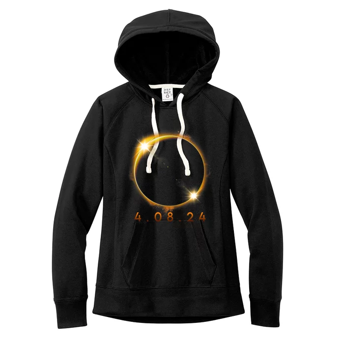 2024 Solar Eclipse 2024 040824 Eclipse Women's Fleece Hoodie