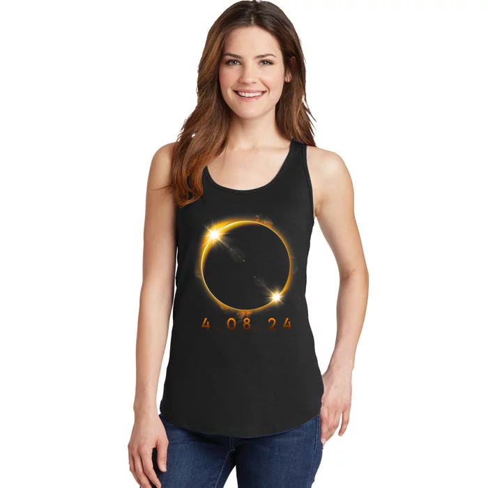 2024 Solar Eclipse 2024 040824 Eclipse Ladies Essential Tank