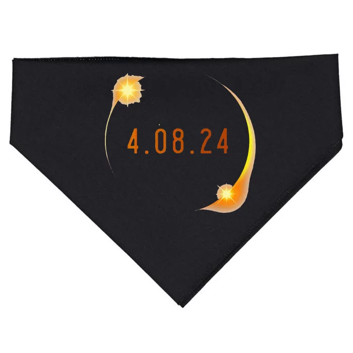 2024 Solar Eclipse American Totality Spring 4.08.24 USA-Made Doggie Bandana