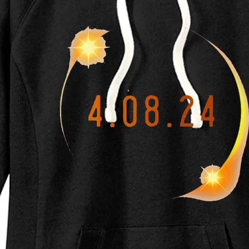 2024 Solar Eclipse American Totality Spring 4.08.24 Women's Fleece Hoodie