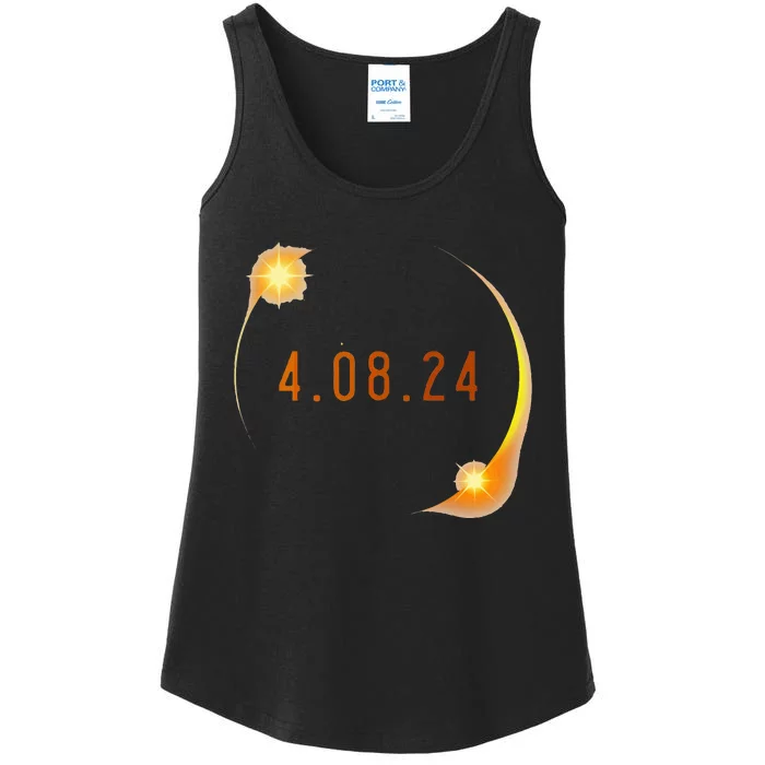 2024 Solar Eclipse American Totality Spring 4.08.24 Ladies Essential Tank